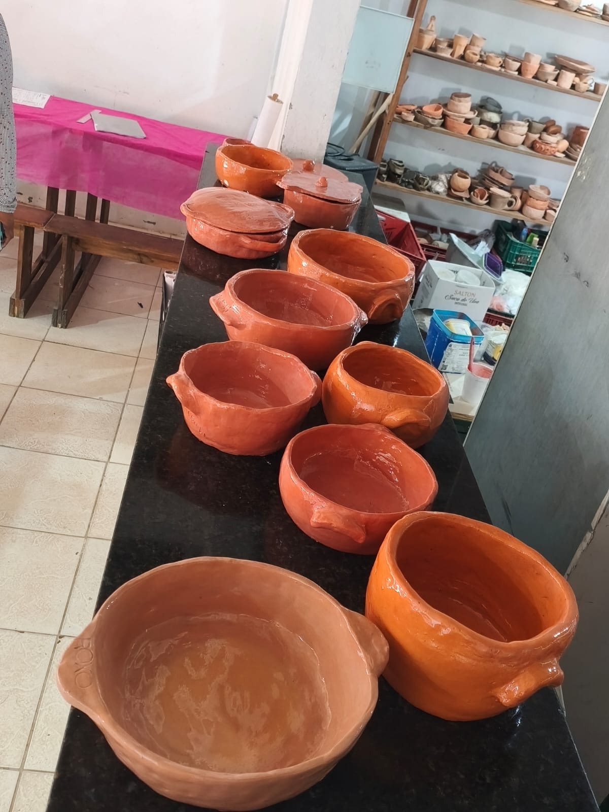 Peças de cerâmica finalizadas